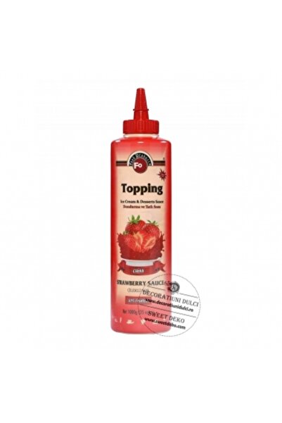 Decoratiuni Dulci Strawberry topping for ice cream and other desserts