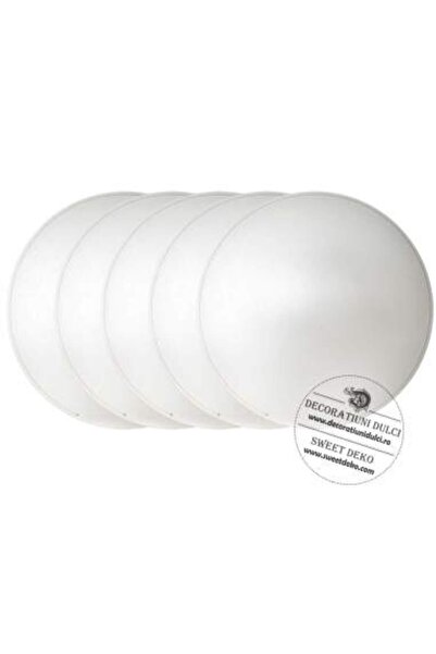 Decoratiuni Dulci Discuri tort (PFL alb, diam. 20cm, 5buc.)