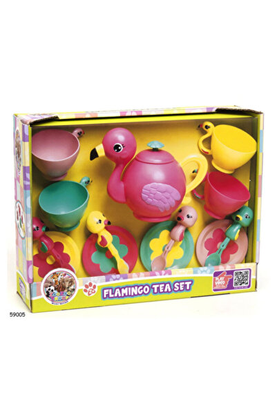 Generic Animal Squad - Flamingo Tea Set with Lots of Accessories
