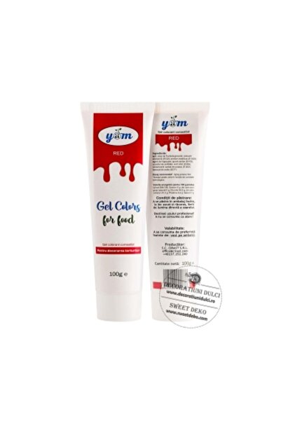 Decoratiuni Dulci Гел оцветител YAM Rosu 100 г