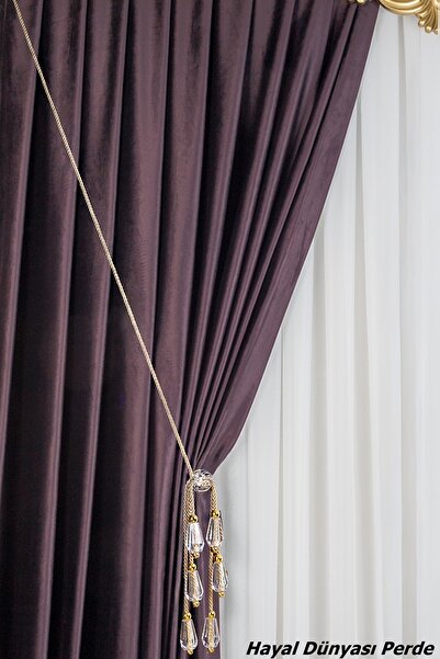 Hayal Dünyası Kornişe Takmalı Tavan Bağlama Özel Yapım Dekoratif Perde Bağı B...