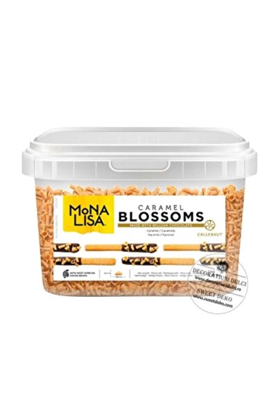 Decoratiuni Dulci Blossom, bucle din ciocolata cu caramel, Callebaut