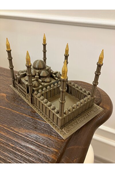 Home Bronz Gold renkte Sultanahmet Camii Ramazan ayı için hediyelik (14 cm x ...
