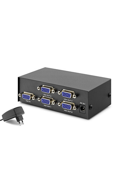Skygo Vga Splitter 1 In 4 Out 200 Mhz - Siyah HDX1278