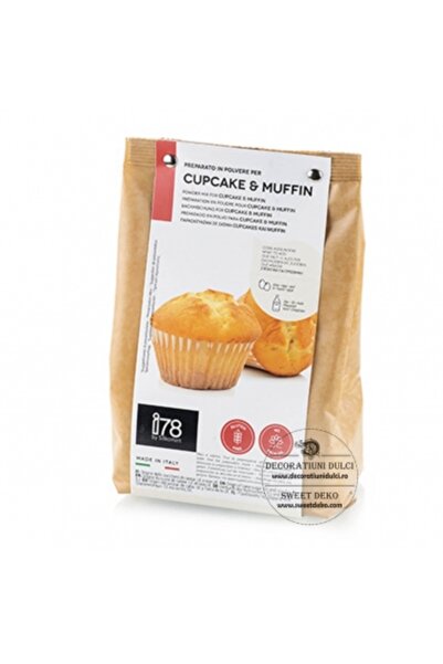 Decoratiuni Dulci Mix pudra cupcakes si muffins 400g, Silikomart i78