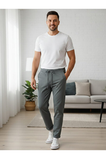 MONJER Men's Comfort Jogger Pants with Elastic Waist