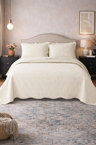 Bikaya Home Velvet Double Bedspread Set |   250X260 cm |   Luxury & Stylish D...