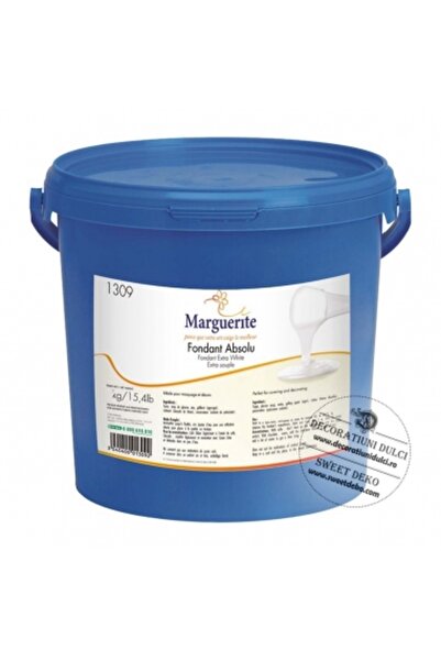 Decoratiuni Dulci Fondant extra alb, Marguerite (8kg)