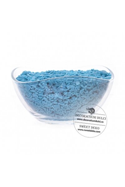 Decoratiuni Dulci Paiete albastre ciocolata surogat, 500g