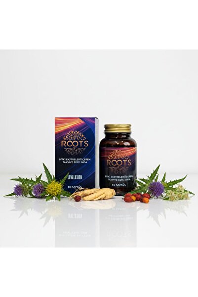 Loveluxion Roots - Kırmızı Kore Ginseng Bazlı 60 Kapsül-Cüce Palmiye Özlü