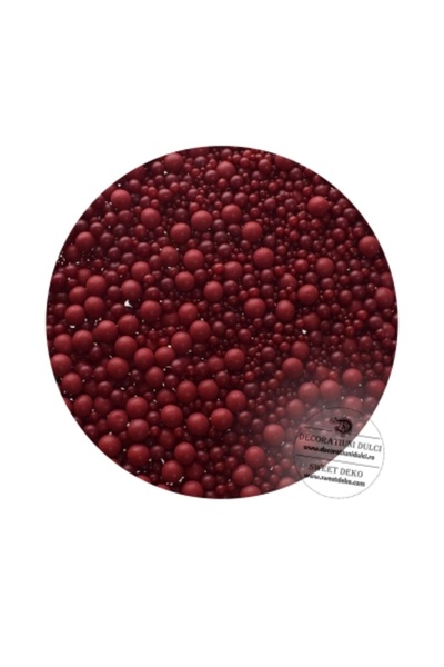 Decoratiuni Dulci Perle moi de zahar Bordeaux, αναμείξτε diferite dimensiuni ...