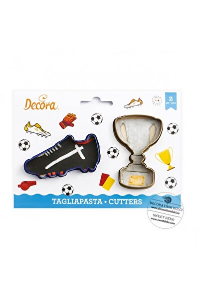 Decoratiuni Dulci Football trophy and shoe cutters