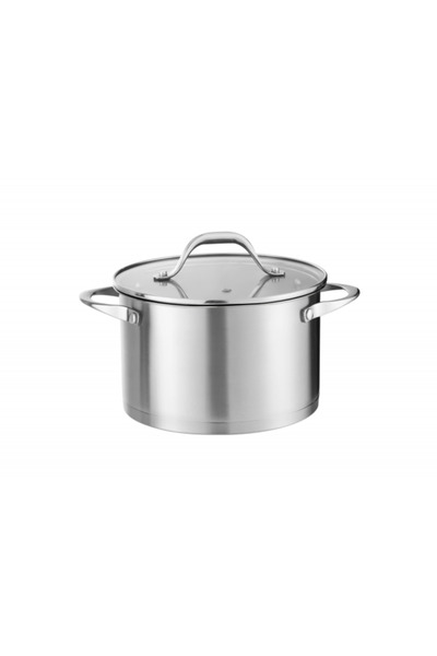 Zilan Stainless steel pot ZLN1351, 3L, 20cm, glass lid, induction/gas/electri...