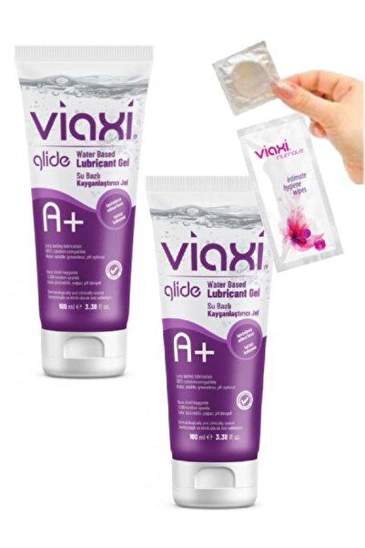 Viaxi Glide Su Bazlı A+ Kayganlaştırıcı Masaj Jel 100 ml x 2 ad+Genital Hijye...