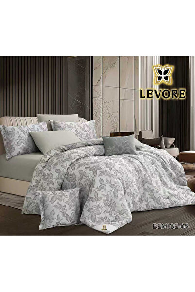 Levore مفرش ليفوري 4قطع نفر جاكار فاخر ناعم الملمس BEMICE-05