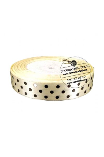 Decoratiuni Dulci Banda crem cu buline