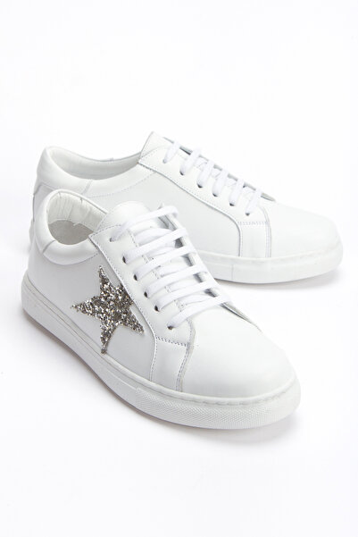 PASSAGE SHOES Women's Genuine Leather Casual Sports Shoes 2082 White
