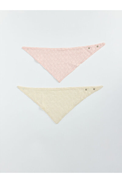 LC Waikiki Rmz Gi̇yi̇m Farki̇yla Baby Girl Bib Set of 2