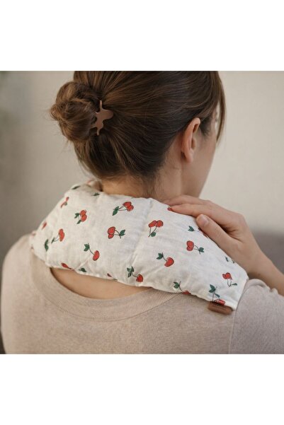 TODO HOME Cherry Seed Therapy Pillow (Cherry Patterned) 70X20 cm for Neck and...