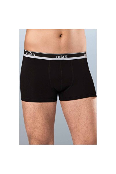 markentegra Relax Βαμβακερό Εύκαμπτο Ανδρικό Μποξεράκι Μαύρο