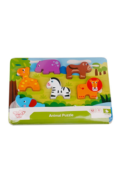 Generic Toki Toy - Thick Wooden Animal Puzzle