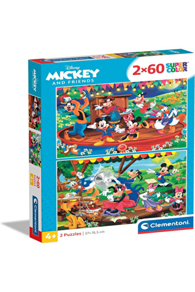 CLEMENTONI - Disney Mickey & Friends Puzzle 2 x 60