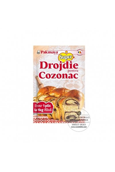 Decoratiuni Dulci Drojdie instant super pentru cozonac, 15g Pakmaya
