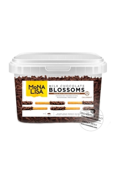 Decoratiuni Dulci Blossom, bucle din ciocolata cu lapte, Callebaut