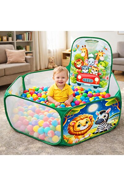 Kidstoria Sevimli Hayvanlar Top Havuzu Katlanabilir Oyun Havuzu Potalı Kolay ...