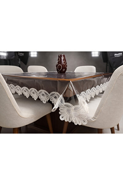 RENKLİ SANAT EVİ Paradise Su Geçirmez Şeffaf Masa Örtüsü