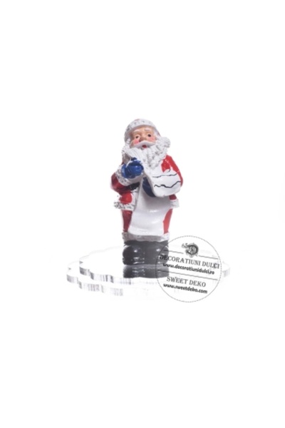 Decoratiuni Dulci Topper Mos Craciun cu scrisoare