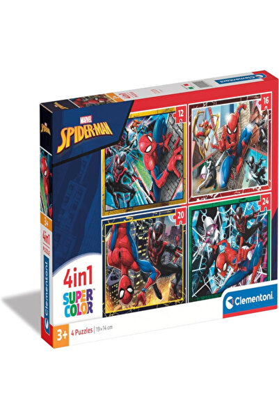 CLEMENTONI - Marvel Spider-Man 4-in-1 Puzzle