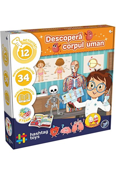 Hashtag Toys Joc educațional Descoperă corpul uman
