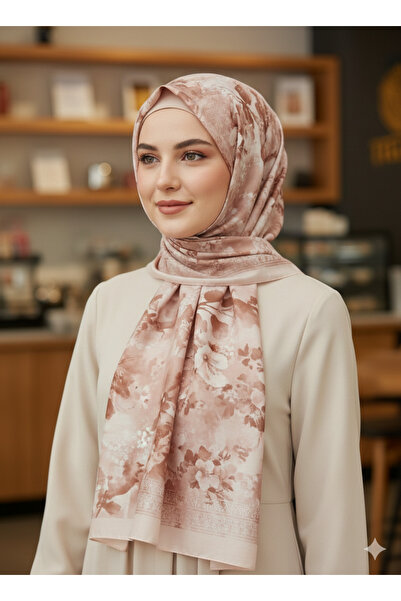 REMOMODA Patterned Floral Model Shawl Italian Soft Shawl High Quality