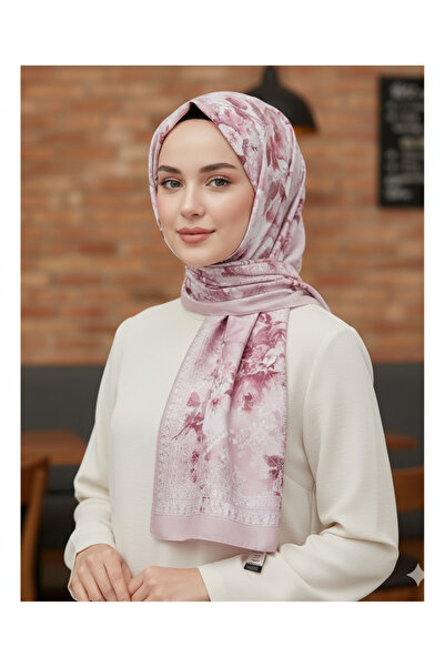 REMOMODA Patterned Floral Model Shawl Italian Soft Shawl High Quality