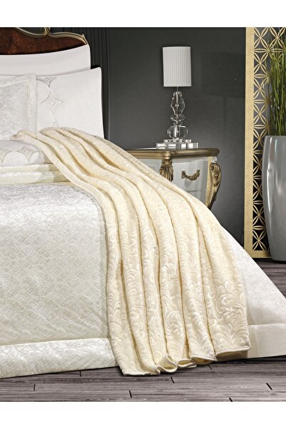 GOLDROOM طقم أغطية سرير مطرزة من 10 قطع من هوم فينيسا مع طقم زينة.