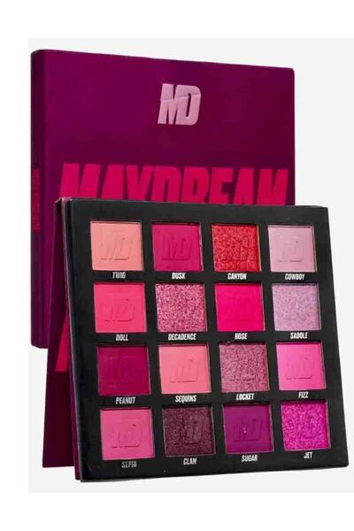 MAYDREAM Enchanting eyeshadow palette - 16 shades of creativity and beauty
