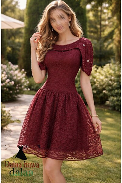 dalaa Soft lace midi dress