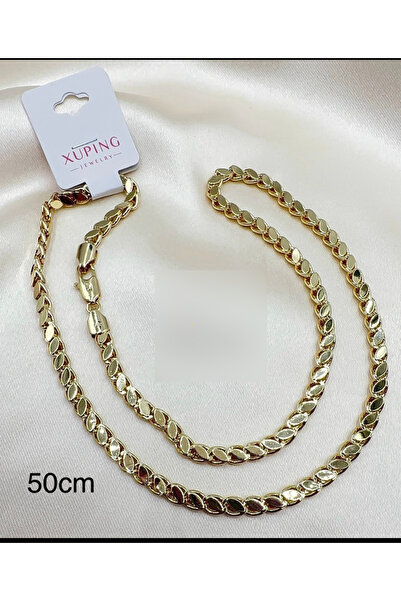 XUPING JEWELRY marka 14k altın renginde arpa kolye
