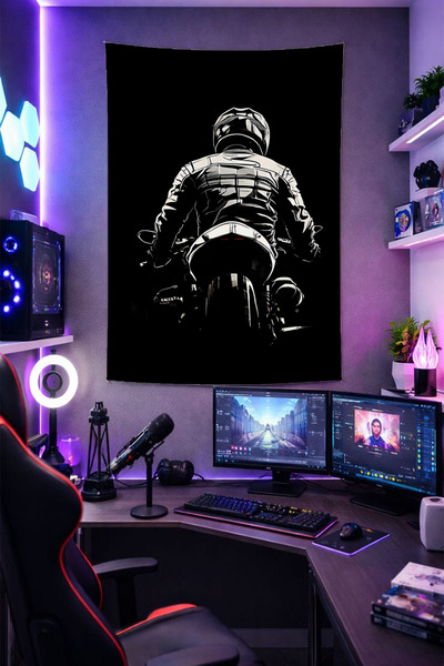 Reyhani Motor-2 Patterned Wall Cloth Brilliant Quality Fabric Room Decor Tape...