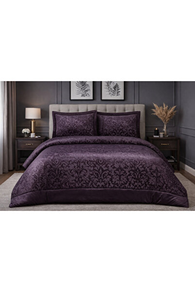 AYBERK HOME TEXTİLE Mihrimah Yatak Örtüsü Takımı Çift Kişilik Elyaf Dolgulu P...