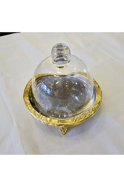 MaviDamla Stainless Steel Glass Vase with Cast Iron Legs, Presentation Stand ...