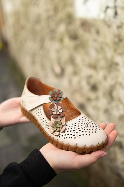 Venüs 2010718 Hakiki Deri Cırt Bant Detaylı Lazer Baskı Desenli Günlük Yumuşa...