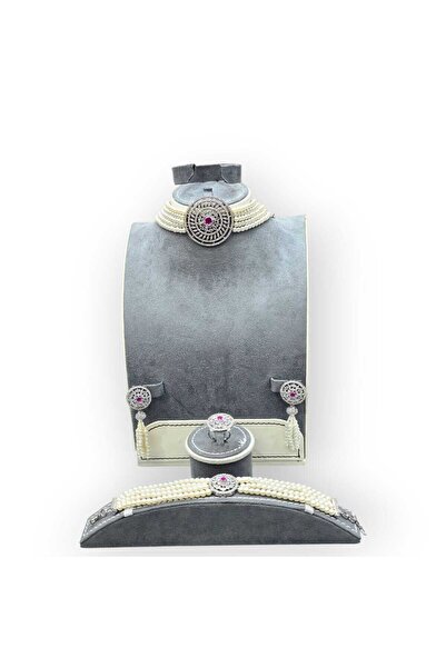 Arjwan Accessories طقم إكسسوارات مجوهرات نسائية مذهل