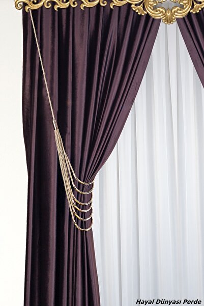 Hayal Dünyası Kornişe Takmalı Tavan Bağlama Özel Yapım Dekoratif Perde Bağı B...