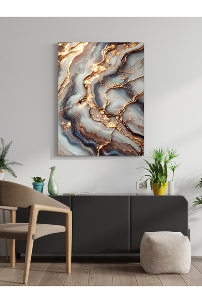 visdora Tablou modern pe pânză, decor pentru birou, bucătărie, pictură murală...