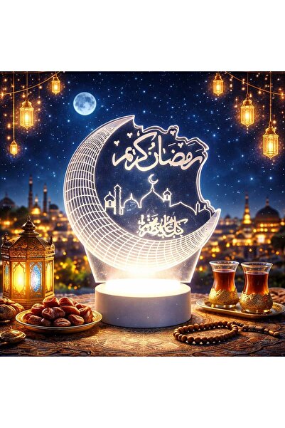 Banum Luxury Ramazan Süsü Hilal Temali Lamba