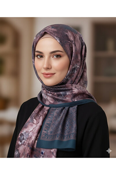 REMOMODA Patterned Floral Model Shawl Italian Soft Shawl High Quality