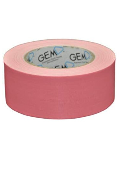 GEM - شريط لاصق قماشي/قماشي ممتاز 50 مم × 25 م - (وردي)