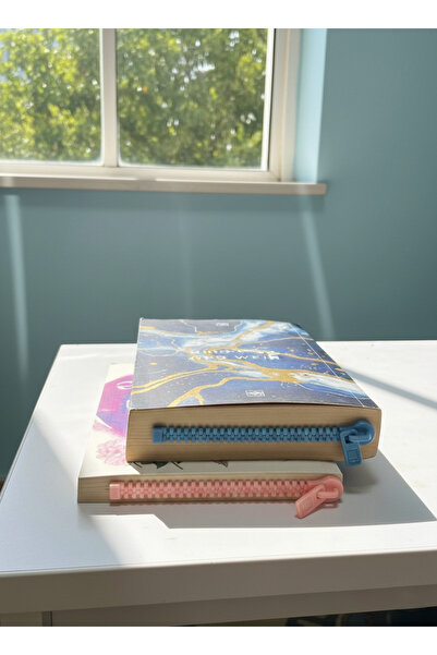 Nycruin3D 📚✨Fermuar Tasarımlı Kitap Ayracı (2’li Renkli Set) - Sayfa Tutucu ...